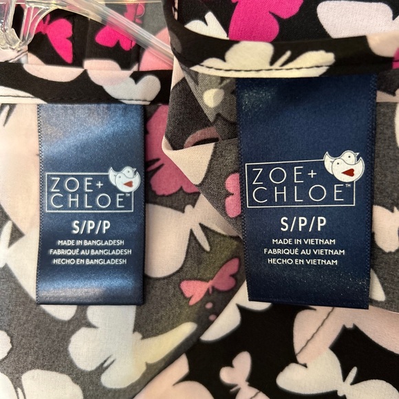 NWT Zoe + Chloe Size S Small Scrub Set Jacket & Top Breast Cancer Awareness - Picture 8 of 10